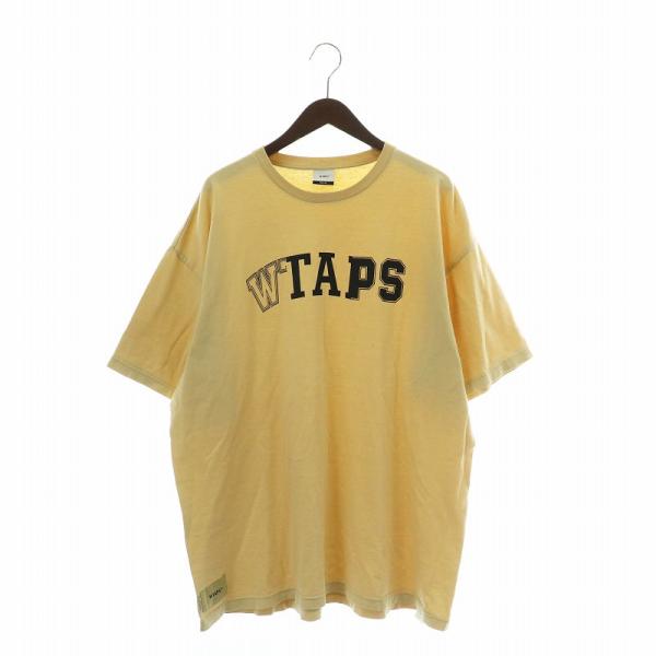 【中古】ダブルタップス WTAPS 22SS RANSOM Tシャツ カットソー 半袖 ロゴ  X 04 XL ベージュ /XZ ■GY18 ダブルタップス WTAPS 22SS RANSOM Tシャツ カットソー 半袖 クルー