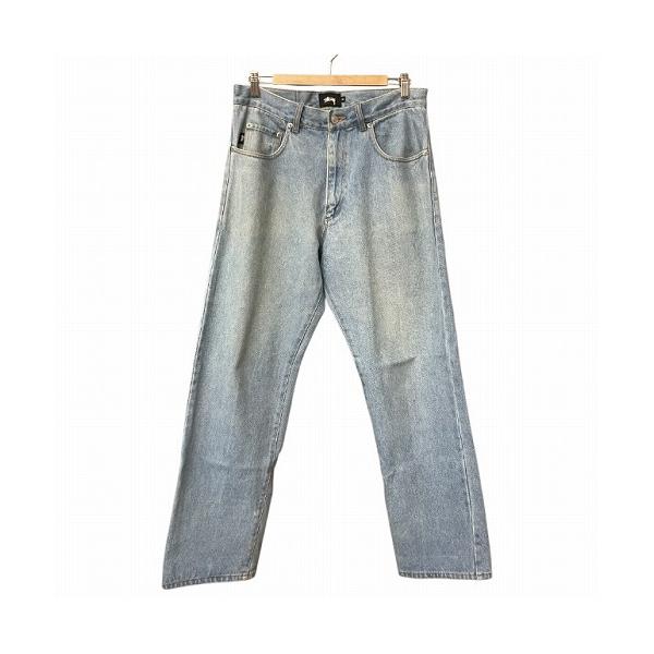 STUSSY（ステューシー） ワイド デニム パンツ ウォッシュ加工 34 L位