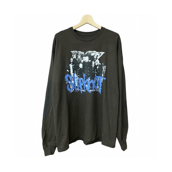 【中古】PRESURES プレジャーズ × Slipknot スリップノット COMPASS Tシャツ 長袖 茶 ブラウン XL メンズ PRESURES プレジャーズ × Slipknot スリップノット COMPASS Tシャツ