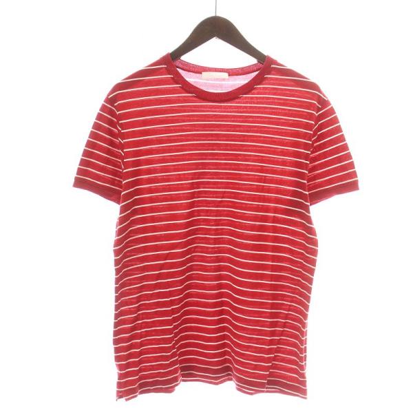 PRADA プラダ Tシャツ カットソー 半袖 クルーネック ボーダー