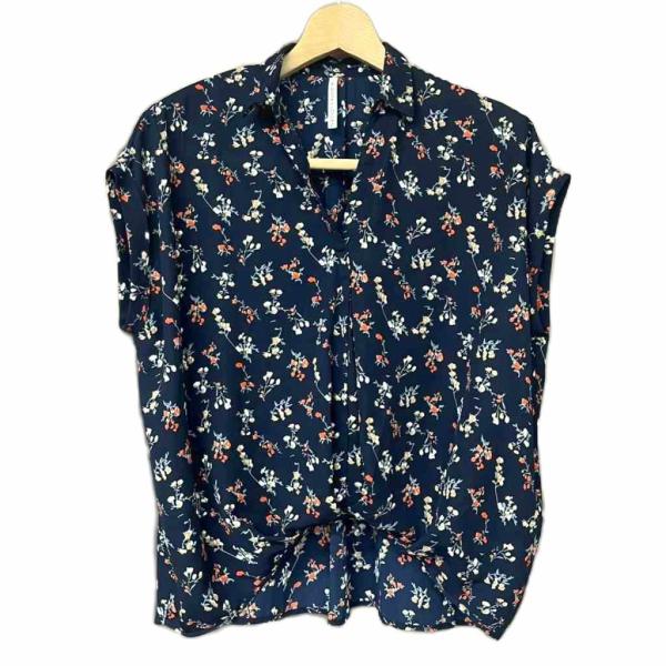 極美品　ダーマコレクション　花柄　ノースリーブ　 ブラウス　15号　日本製 極美品 ダーマコレクション 花柄 ノースリーブ ブラウス 15号