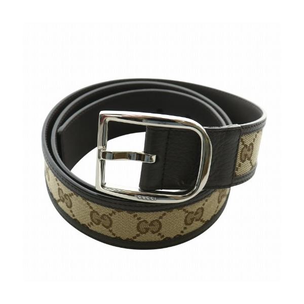 良品　GUCCI　グッチ GGロゴ ベージュ レザーベルト　メンズ　ロゴ　7 良品 GUCCI グッチ GGロゴ ベージュ レザーベルト メンズ ロゴ 7