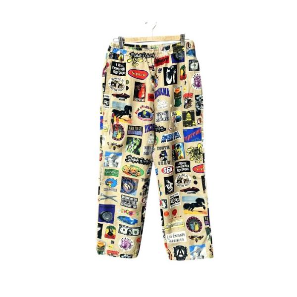 【中古】シュプリーム GORE-TEX stickers pant ゴアテックス ステッカー パンツ テーパードパンツ S ベージュ Supreme（シュプリーム） SUPREME GORE-TEX stickers pant ゴアテック