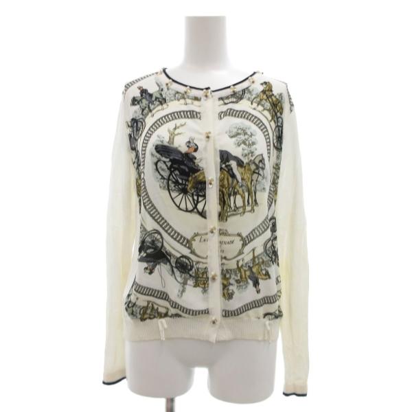 スーパービューティー Super Beauty カーディガン 馬車モチーフ