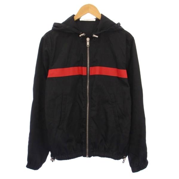 B13705 ティッシ期 ジバンシィ フォトプリントパッチナイロンパーカ 黒44 vectorpremium_213-902510180006