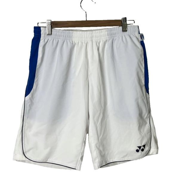 ヨネックス yonex ロゴ刺? ハーフパンツ ショート L 白 ホワイト