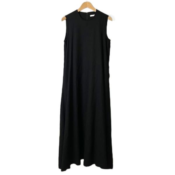 クラネ CLANE FLARE NO SLEEVE ONE PIECE ウール混 フレア