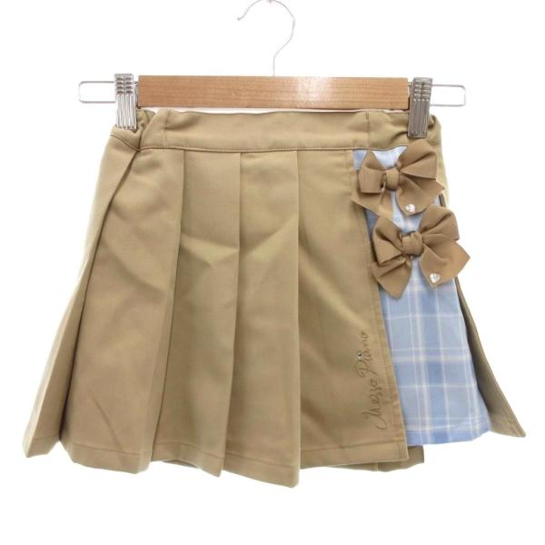 メゾピアノ mezzo piano プリーツスカート 110 ミニ イージー チェック