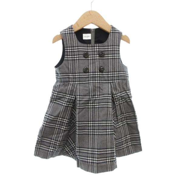 ファミリア Familiar ジャンパースカート ワンピース 90 チェック柄