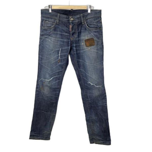 DSQUARED2（ディースクエアード） ダメージ加工 泥ペイント加工 デニム