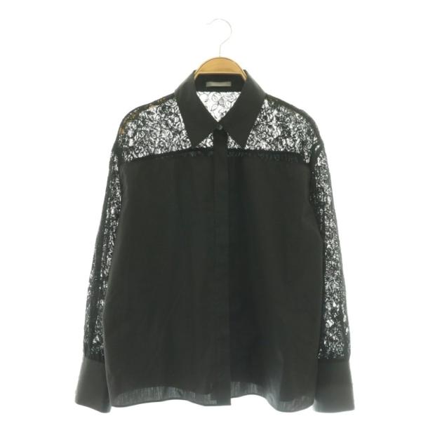 25SS Theory luxe COTTON ELMA ブラウス レース黒 theory luxe（セオリーリュクス） theory luxe 25SS LUXE COTTON
