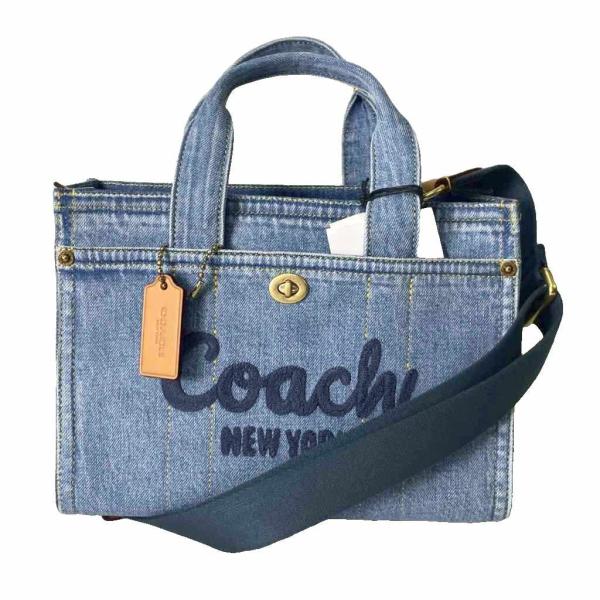 COACH デニム ショルダー、ハンドバッグ　CR659 COACH（コーチ） 未使用品 カーゴ トート 26 CR659 デニム生地 2way
