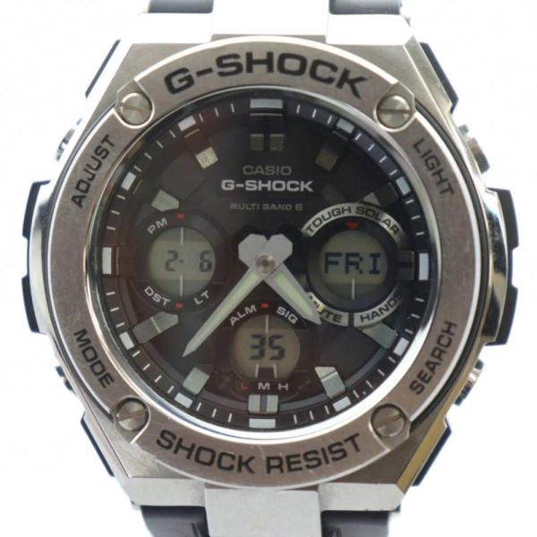 G-SHOCK CASIO GST-W110 g-steelブラックPVDステンレススチール 腕時計