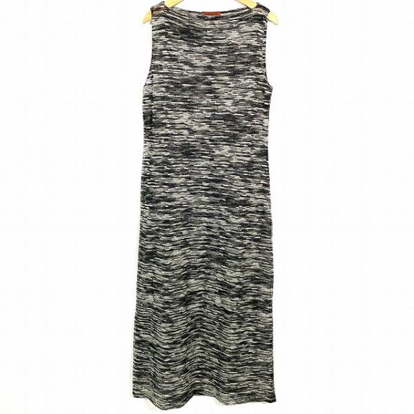 ミッソーニ MISSONI ノースリーブワンピース ロング ラメ 伸縮性  