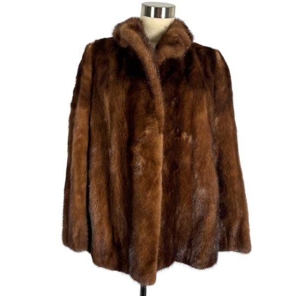 エンバ EMBA デミバフミンク スカンブラウンミンク 毛皮 コート