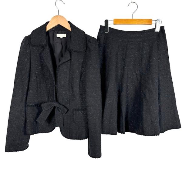 トゥービーシック TO BE CHIC ツイードスーツ ジャケット スカート 