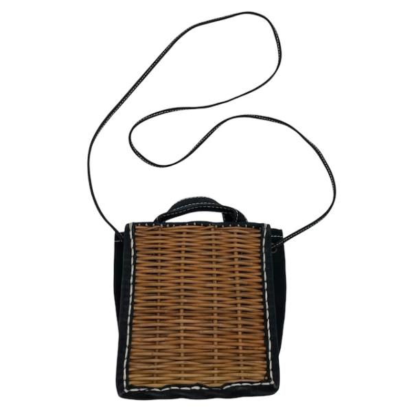 エバゴス EBAGOS 2way かご袋ショルダーバッグ ハンドバッグ 紅籐