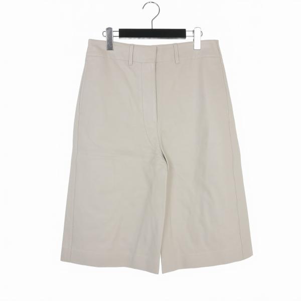 【中古】未使用品 スタジオニコルソン STUDIO NICHOLSON レザー ショートパンツ ハーフパンツ 1 グレー 5210721010 未使用品 スタジオニコルソン STUDIO NICHOLSON レザー ショートパンツ