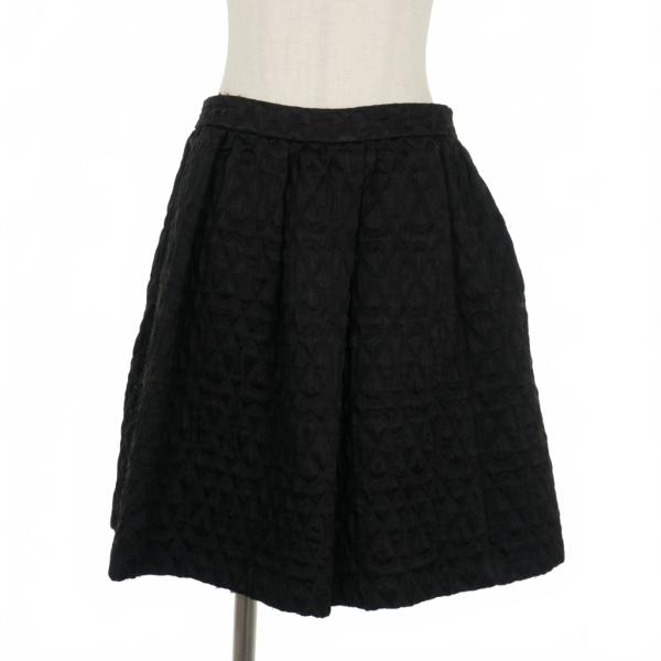 miu ミュウミュウ miumiu ジャガード スカート ひざ丈 フレア 台形 38  