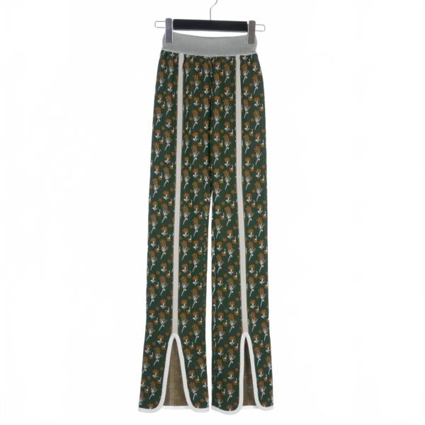 mame kurogouchi ニットスリットパンツ 小花柄 size 1 Mame Kurogouchi マメクロゴウチ Pedicel Knit Pants 小花柄