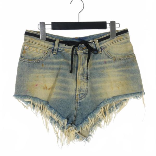 【中古】メゾンマルジェラ Maison Margiela 22SS ダーティウォッシュ デニム ショートパンツ 加工 白タグ 40 メゾンマルジェラ Maison Margiela 22SS ダーティウォッシュ デニム