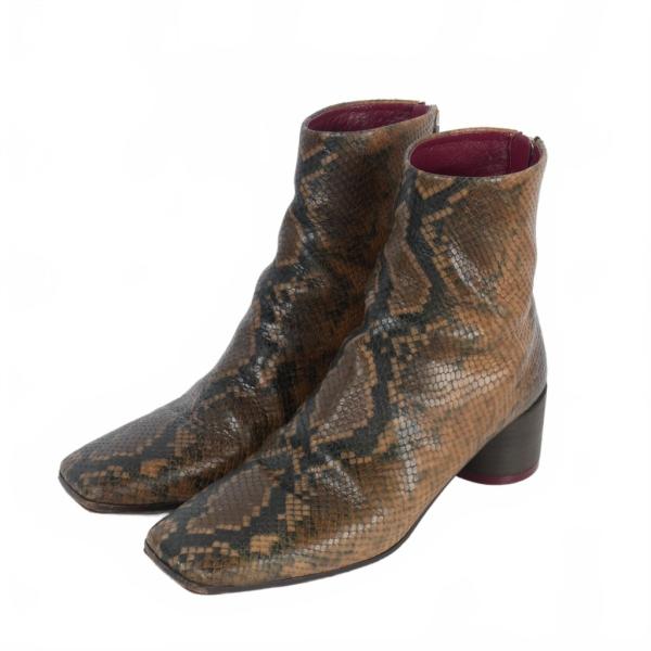 ✨極美品・超希少✨Maison Margiela 足袋ブーツ パイソン 38 MAISON MARGIELA(メゾンマルジェラ) 21SS TABI BOOTS 足袋
