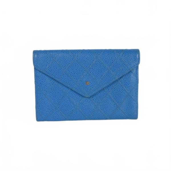 CHANEL シャネル 財布 コインカードケース キャビアスキン レザー 革