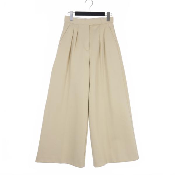 【中古】マックスマーラ MAX MARA 24SS コットン スキューバ フレア パンツ 38 ベージュ 2411781021 レディース vectorpremium_217-902505170057