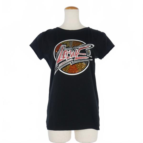 LOEWE ロエベ クリスタルビーズ ロゴ プリント Tシャツ 半袖 M