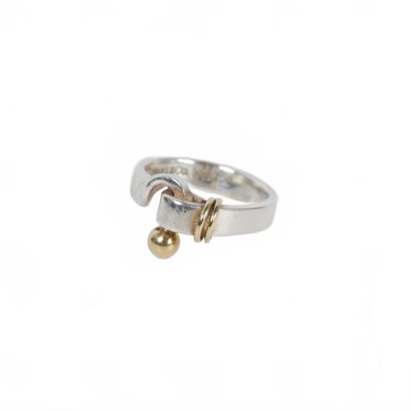 TIFFANY & Co. ティファニー リング　フット&アイ　シルバーゴールド vectorpremium_217-902507250005