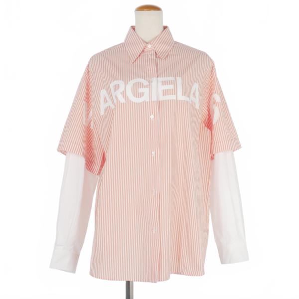 MM6 Maison Margiela オレンジストライプシャツ MM6 Maison Margiela