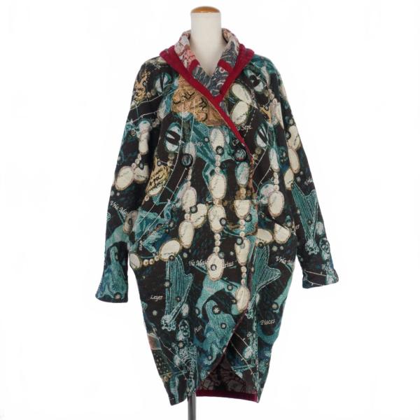 【中古】イッセイミヤケ ISSEY MIYAKE 07AW A-POC ゴブラン織 ジャケット コート 総柄 サイズ2 マルチカラー ISSEY MIYAKE（イッセイミヤケ） ISSEY MIYAKE 07AW A-POC ゴブラン織