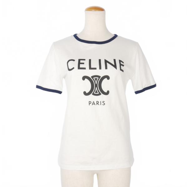 CELINE（セリーヌ） トリオンフ ロゴ プリント Tシャツ 半袖