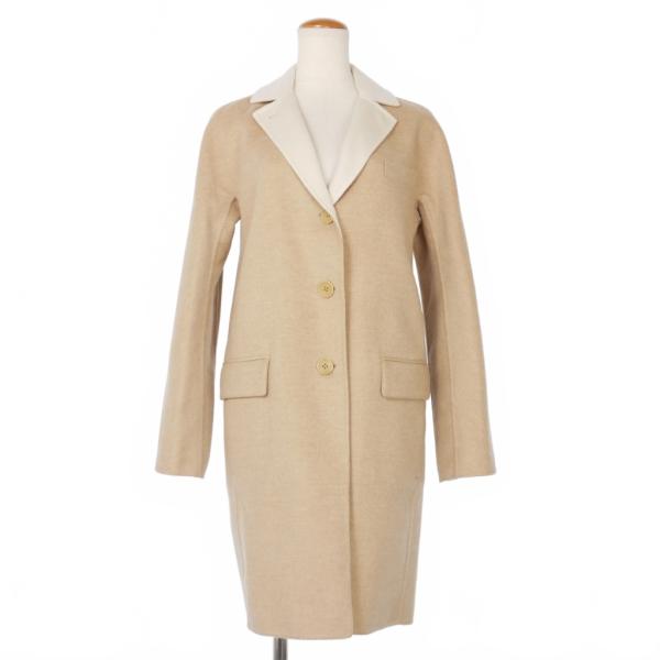 ロロピアーナ Loro Piana ダブルフェイス カシミヤ コート 36 ベージュ