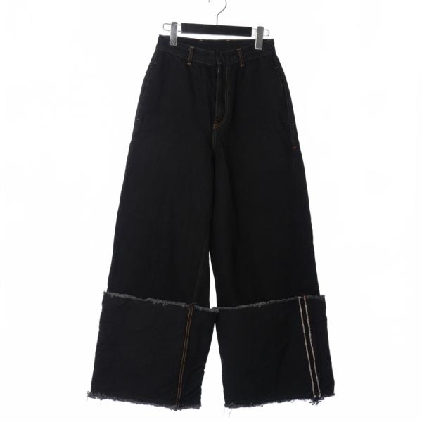 リヴィンストーン LIVINGTONE DOLK ターンアップ ワイドデニム