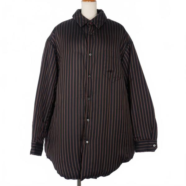 MaisonMargiela マルジェラ ストライプ シャツ ニットXLネイビー