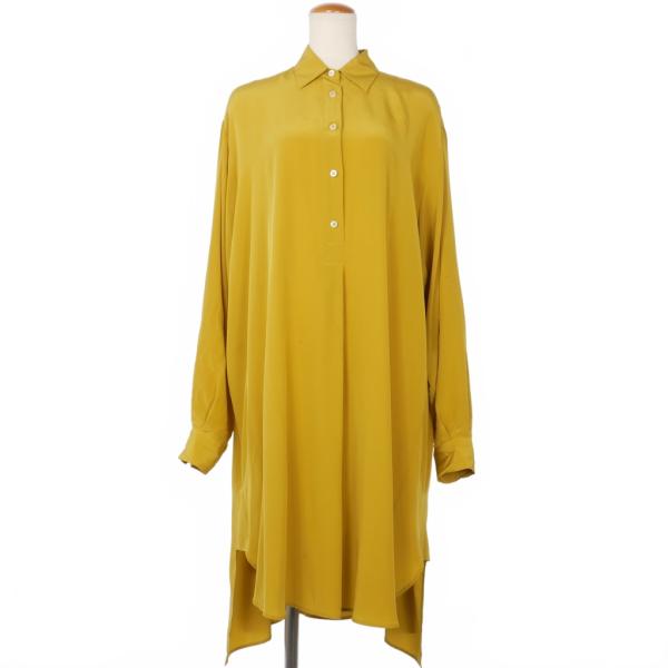 メゾンマルジェラ Maison Margiela シルク シャツ ワンピース プル