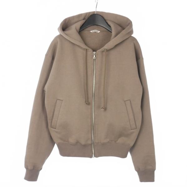 オーラリー AURALEE SMOOTH SOFT SWEAT ZIP PARKA スムーズソフト