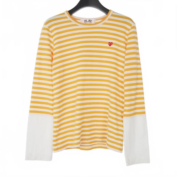 プレイコムデギャルソン PLAY COMME des GARCONS ハートワッペン ロンT