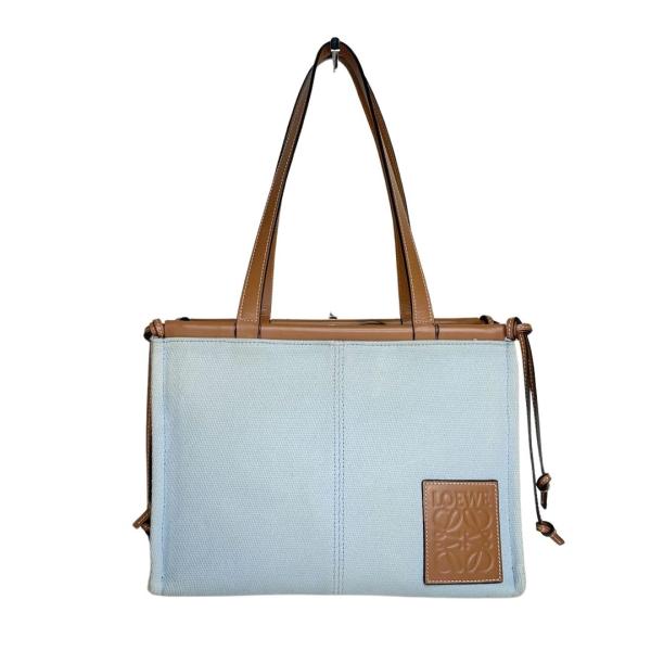 LOEWE（ロエベ） トートバッグ キャンバス レザー アナグラム