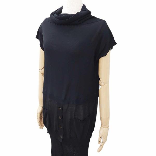 GAULTIER JEAN’S ニットワンピース タートルネック 手形タグ GAULTIER JEAN'S ニットワンピース タートルネック 手形タグ