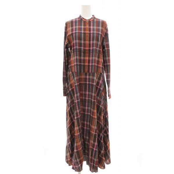 デミルクス ビームス Demi-Luxe BEAMS 美品 20AW チェック フレア 