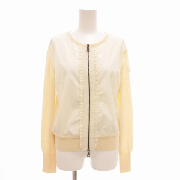 MONCLER モンクレール CARDIGAN TRICOT フリル ジップアップ