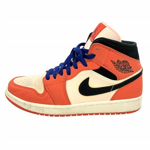 ナイキ サッカーシューズ ハイカット オレンジ黒 中古・古着通販】NIKE (ナイキ) MID ハイカットスニーカー