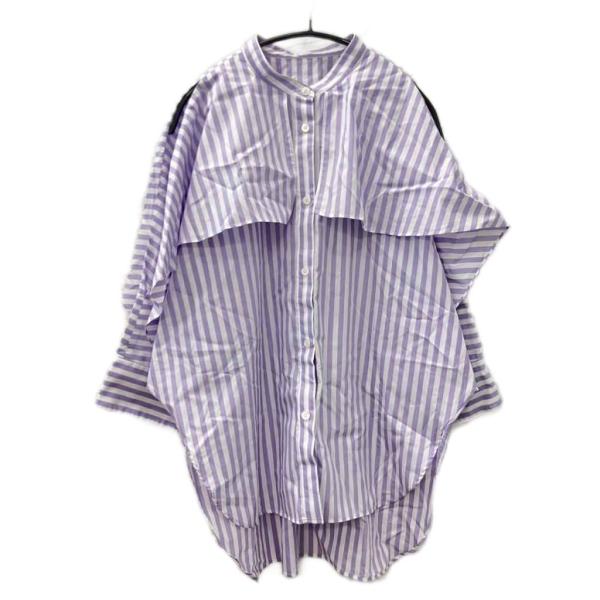 ルフィル LE PHIL 23SS ショルダースリットブラウス シャツ ストライプ