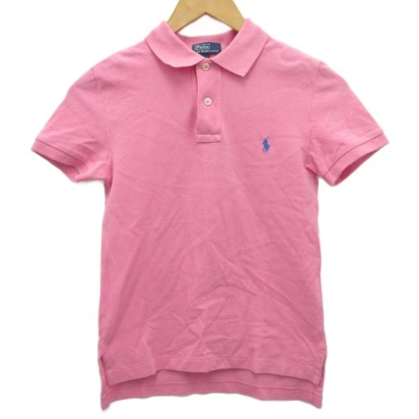 ポロ バイ ラルフローレン Polo by Ralph Lauren ポロシャツ 子ども服 ポニー刺? コットン ピンク 140 ☆AA★ ■MET2 キッズ【ブランド】ポロ バイ ラルフローレン Polo by Ralph Lauren【...