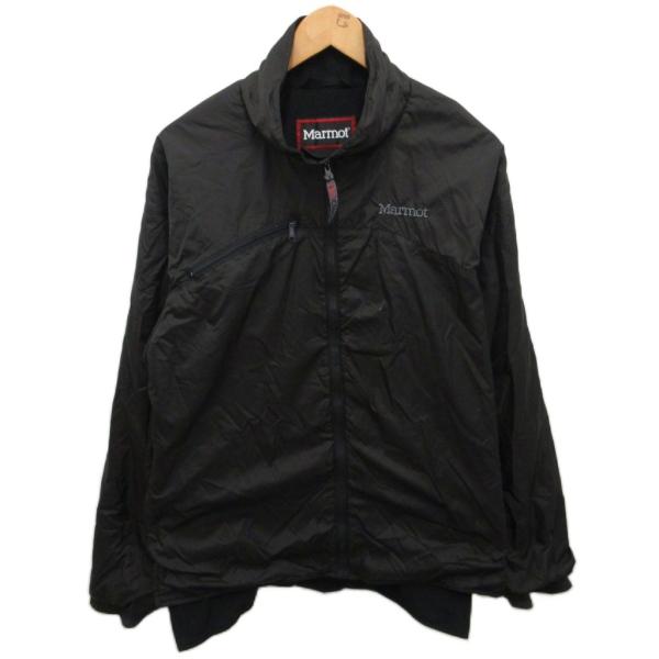 マーモット MARMOT ナイロンジャケット ブルゾン 裏フリース M 黒