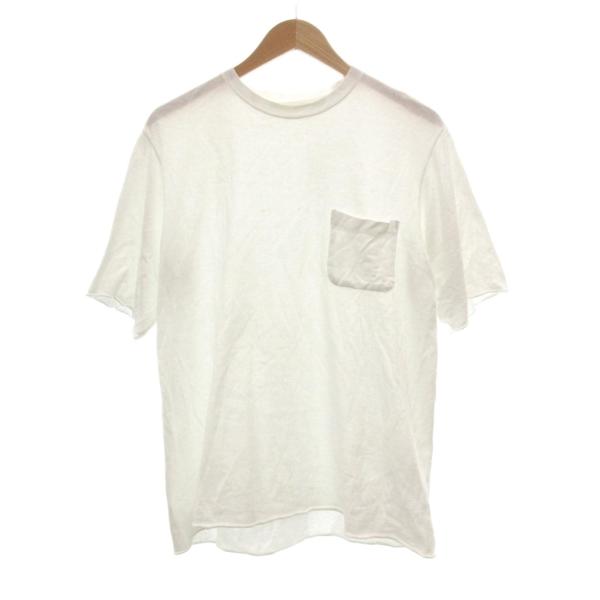 コモリ COMOLI Tシャツ コットン 白 ホワイト 半袖 無地 ラウンド