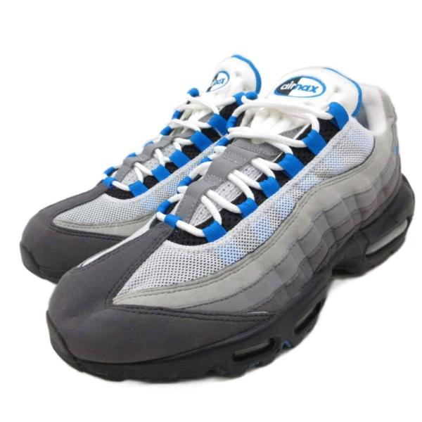 ナイキ NIKE Air Max 95 "Crystal Blue" エアマックス95 スニーカー シューズ ローカット 28cm グレー AT8696-100 メンズ