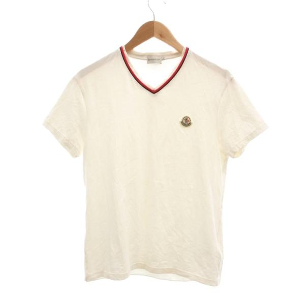 MONCLER（モンクレール） MONCLER Tシャツ Vネック 半袖 ロゴ